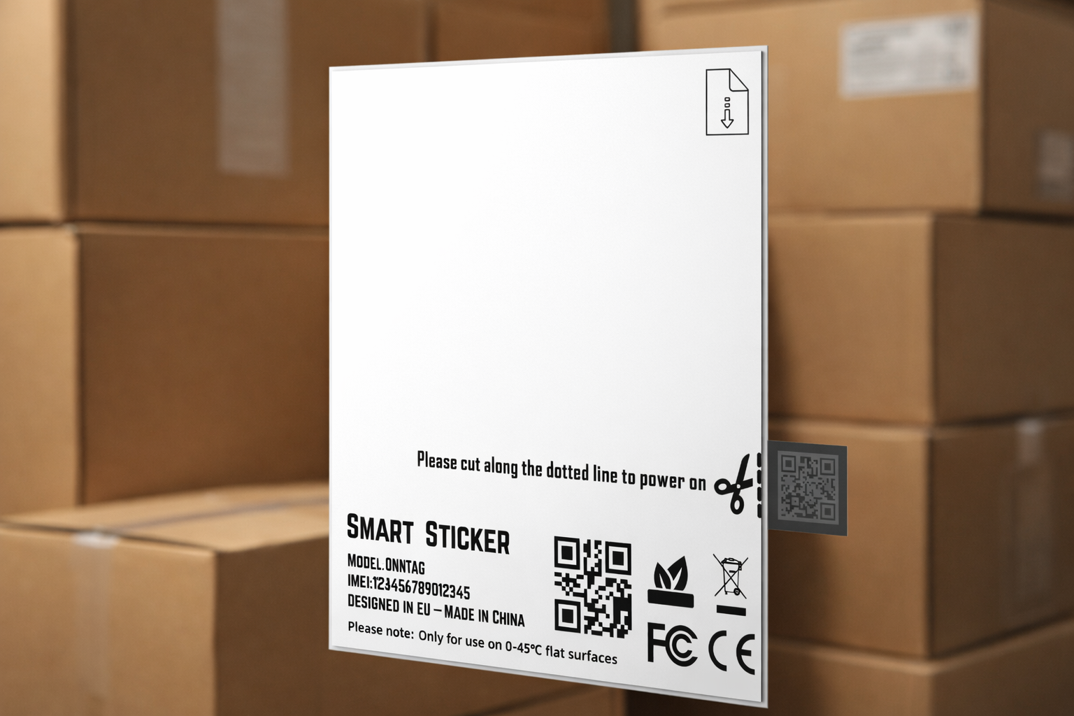 Onntag GPS Tracker sticker - zonder kosten - zonder abonnement