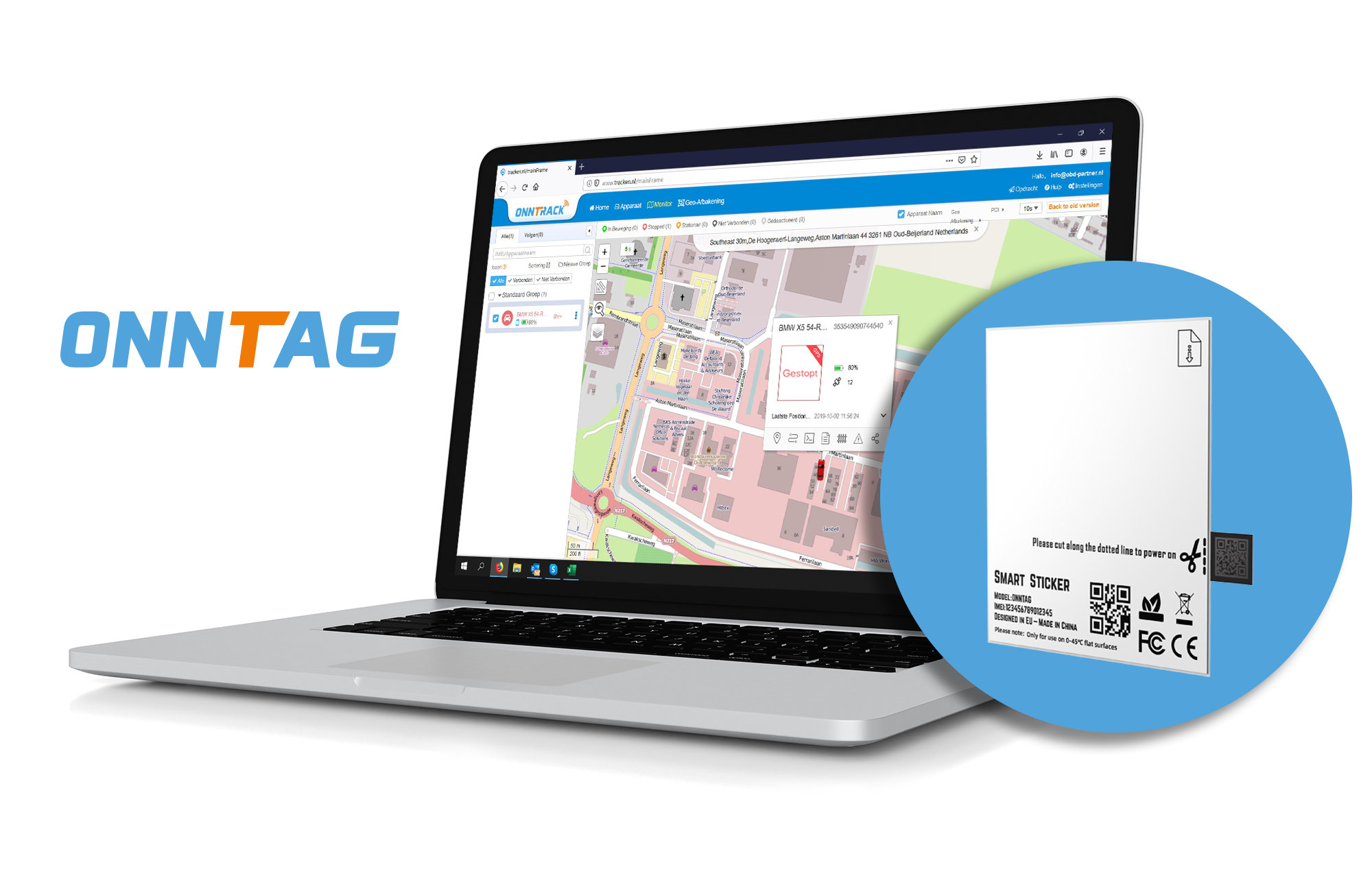 Onntag GPS Aufkleber – ultradünner GPS-Tracker-Aufkleber (5er-Pack) – Bild 4